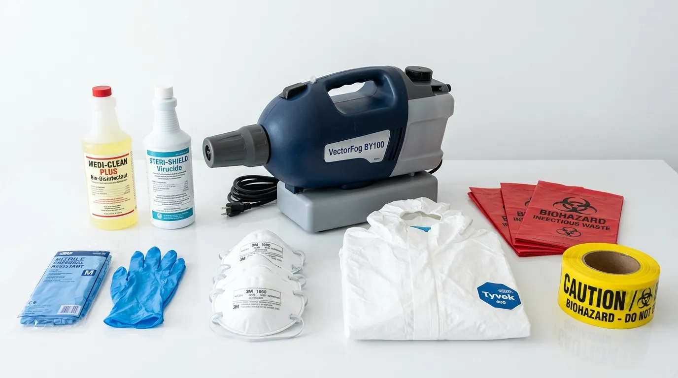 Professional biohazard remediation crew working in Congers